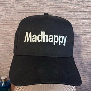 Madhappy black cotton adjustable cap